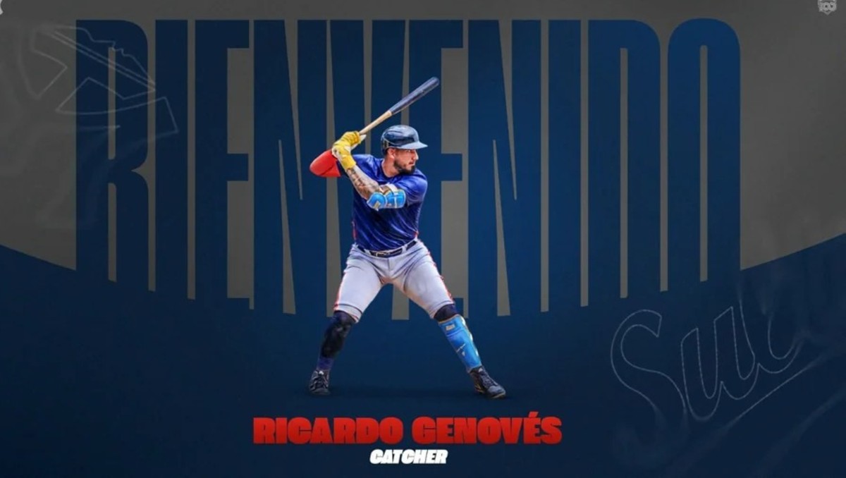 Sultanes de Monterrey ficha al catcher venezolano Ricardo Genovés (Cortesia Sultanes de Monterrey)