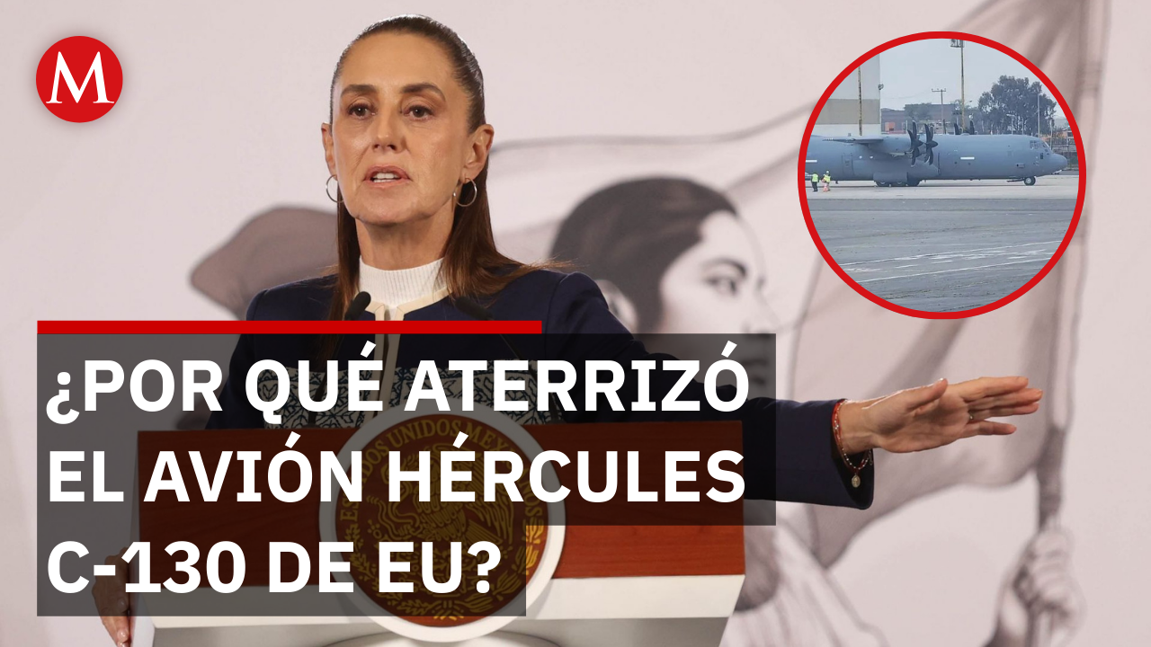 "No venían tropas": Sheinbaum explica presencia de avión de EU en México