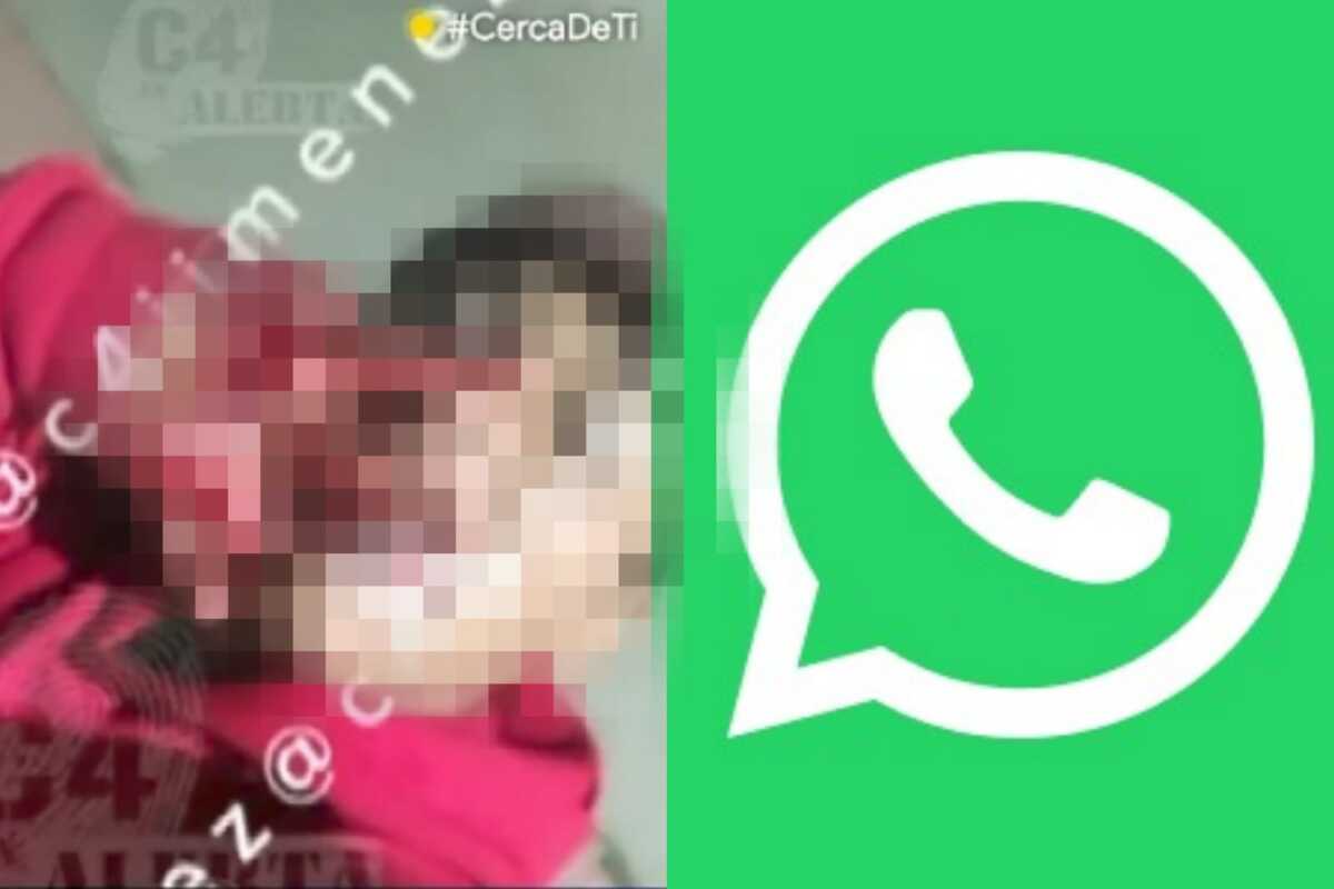 En el video, el presunto sospechosos tenía las manos manchadas de sangre.