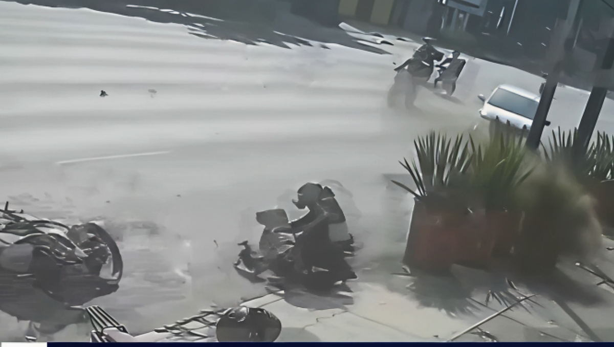 Tras el accidente, dos motociclistas decidieron encajonar al conductor responsable para impedir su huida. | Especial