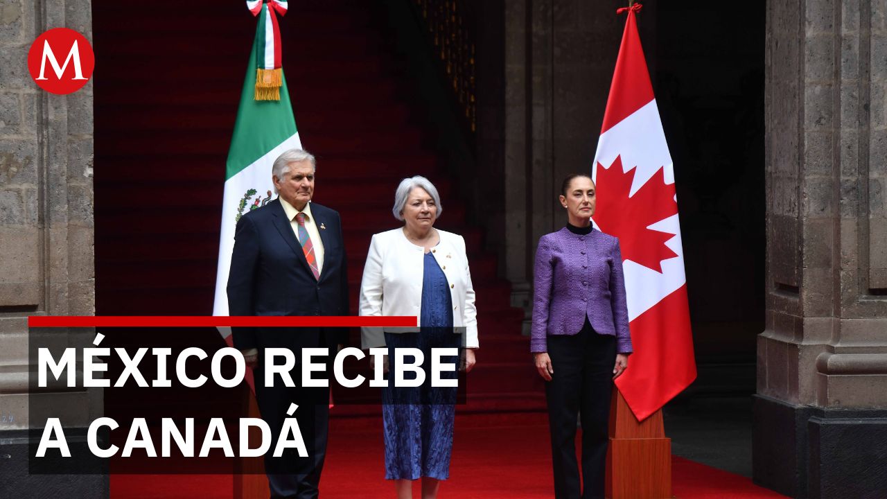 Claudia Sheinbaum recibe en Palacio Nacional a la gobernadora general de Canadá Mary Simon