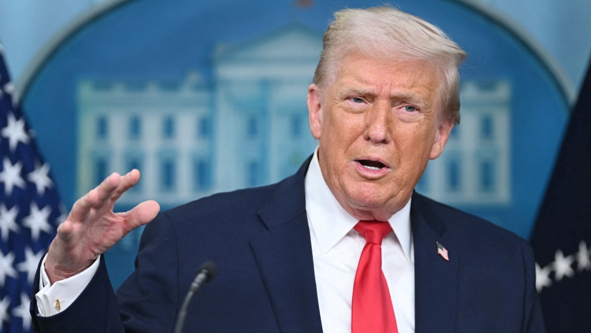 Donald Trump celebró un año como presidente. | AFP