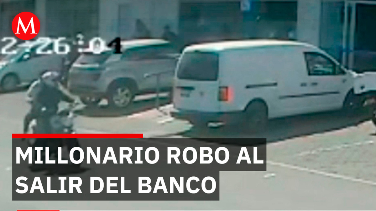 Roban un millón de pesos a cuentahabiente al salir de un banco en Toluca