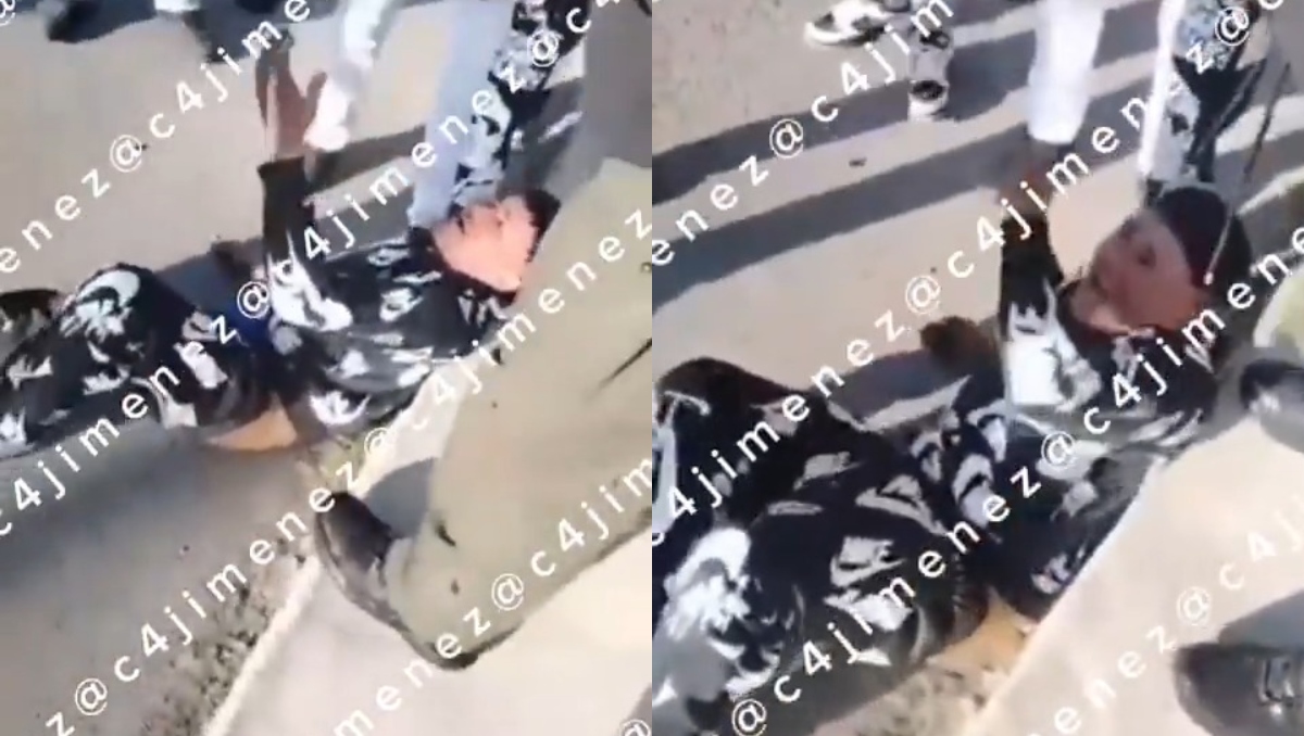 Vecinos confrontaron al responsable y le hicieron saber que ya desarmado no era tan valiente. | Especial