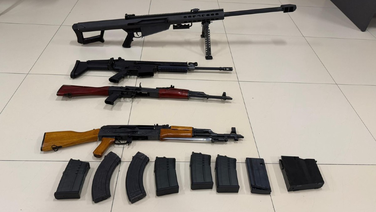 Aseguran armamento en Baja California. | Foto: Especial