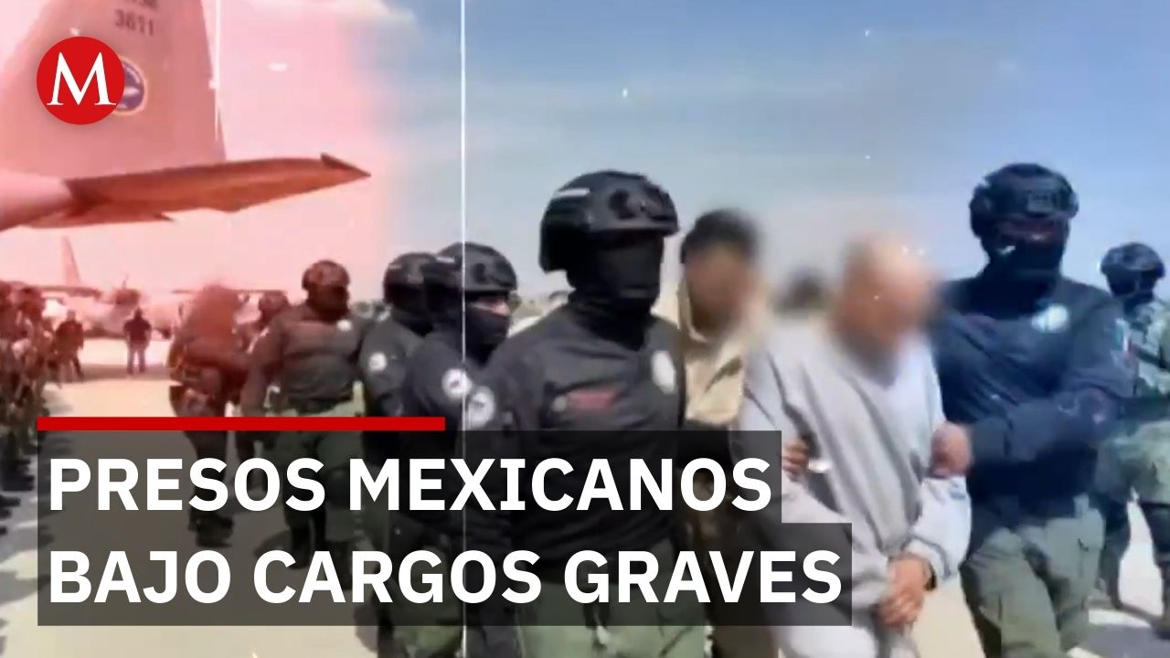 Cargos de narcoterrorismo destacan en tercer traslado de presos mexicanos a EU