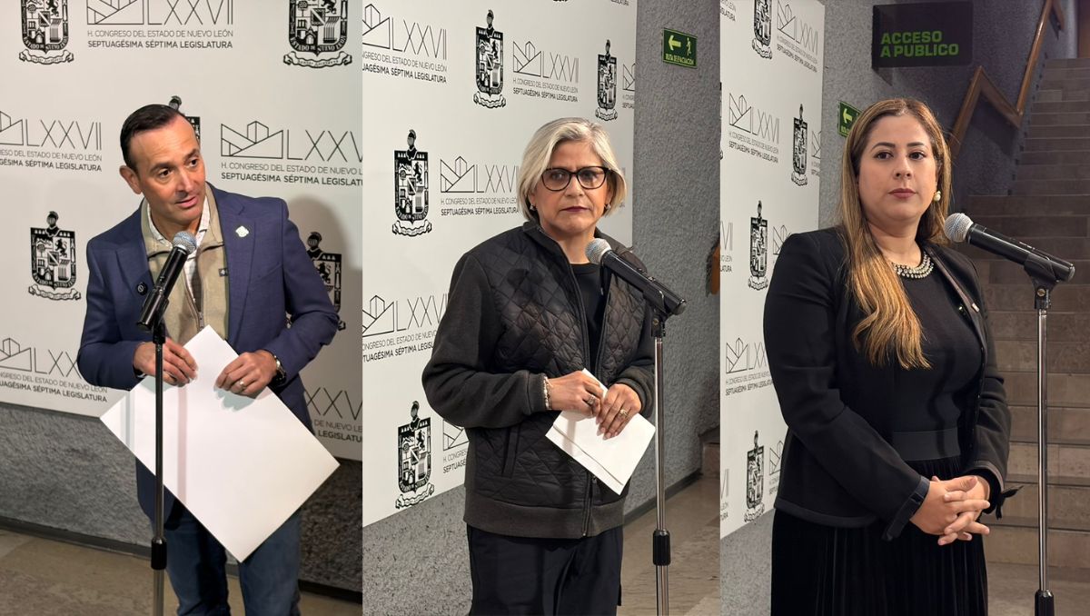 Diputados Carlos de la Fuente, Sandra Pámanes y Berenice Martínez. | Kevin Recio