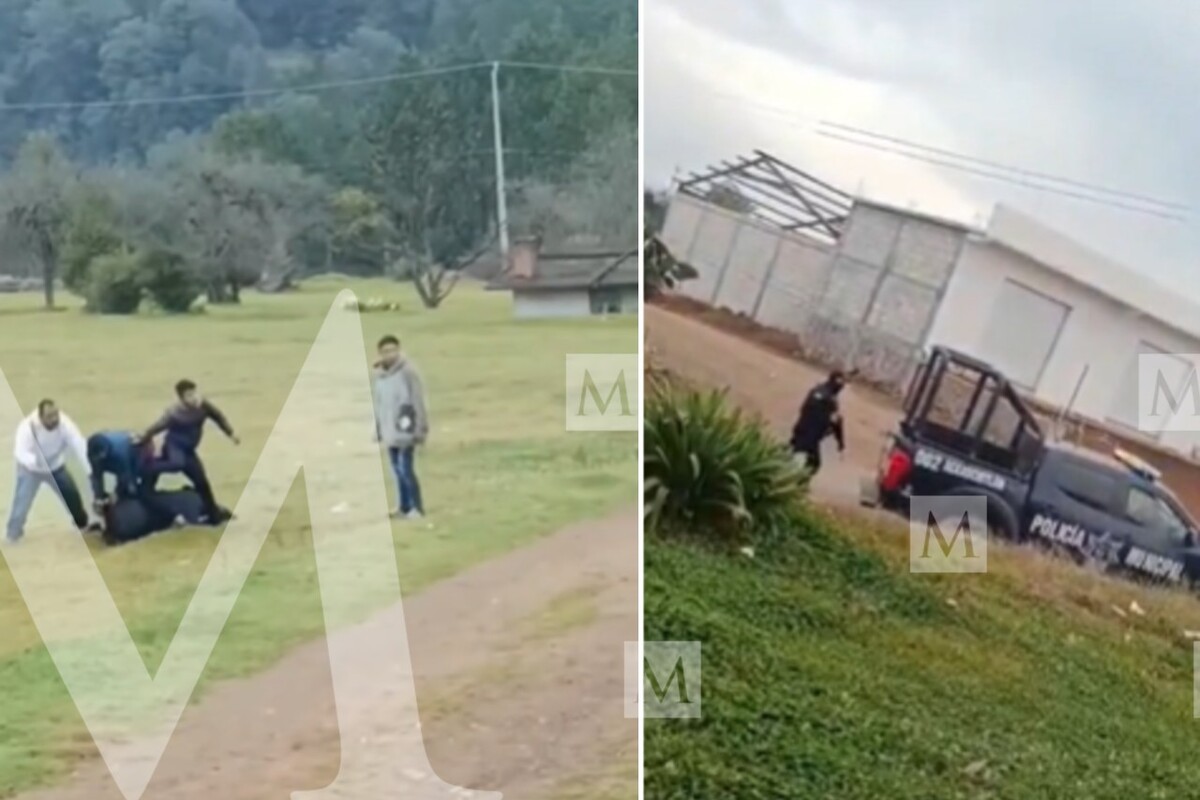 Enfrentamiento deja policía lesionado y seis detenidos en Acaxochitlán.