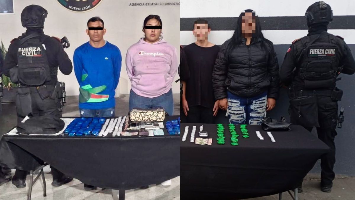 Las cuatro personas detenidas fueron puestas a disposición del Ministerio Público. | Especial