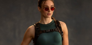 Revelan primer imagen de Sophie Turner como Lara Croft