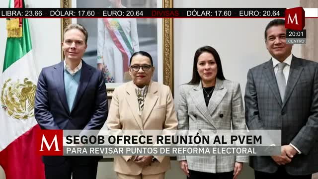 Segob se reúne con el PVEM para dialogar la reforma electoral | Pedro Gamboa, 20 de enero de 2026