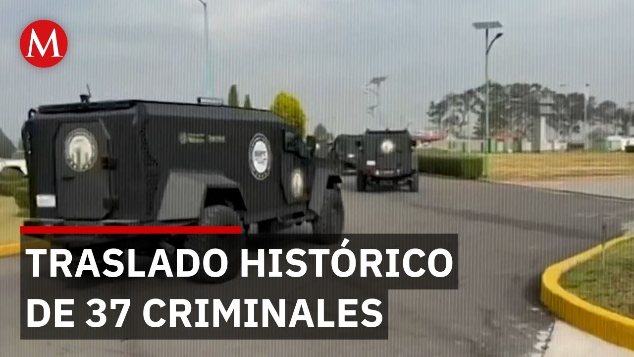 Traslado histórico de 37 criminales mexicanos a Estados Unidos