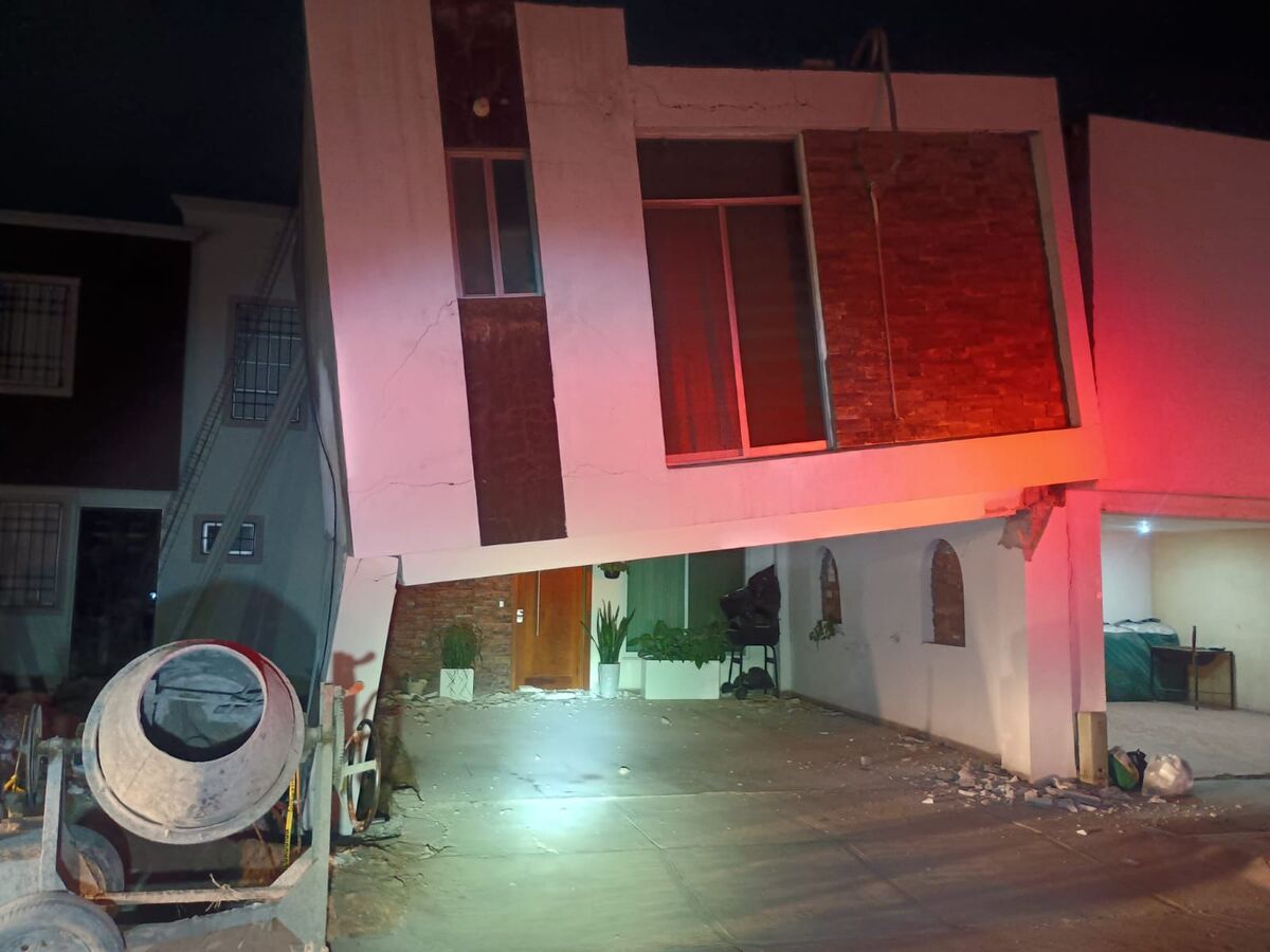 Vivienda sufre daños estructurales en Durango. | Especial