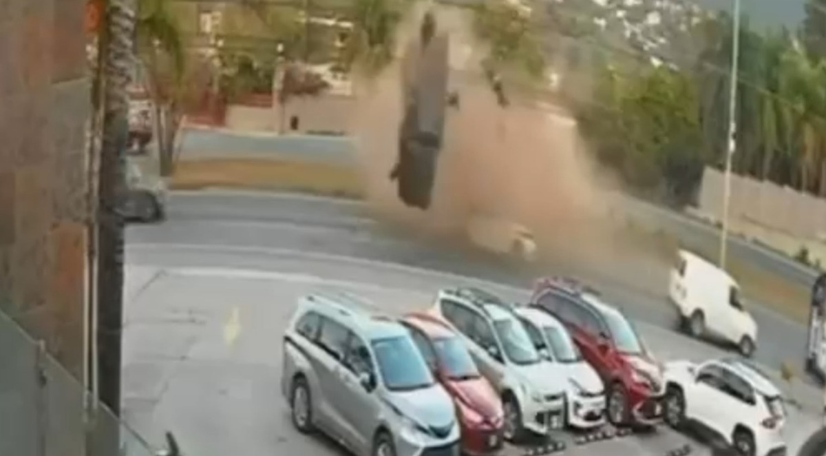 El accidente se registró a la altura de El Faisán, en Santiago. Foto: Especial