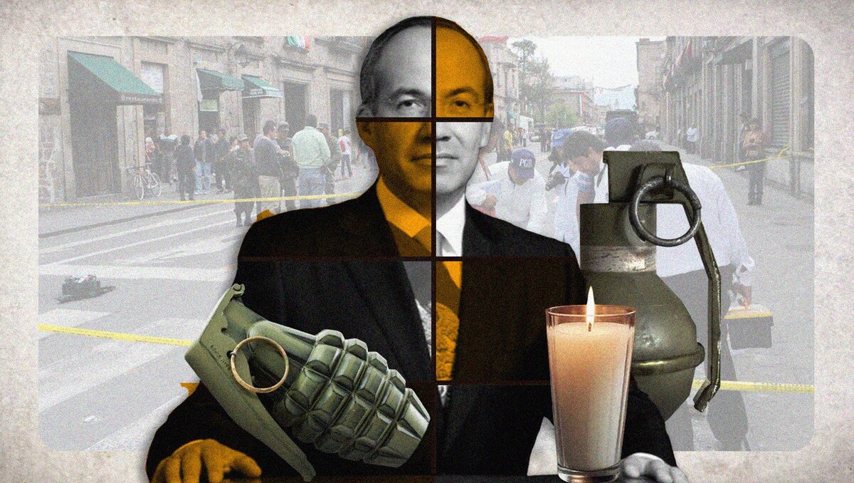 Los granadazos de Morelia. Así fue el otro montaje de Felipe Calderón