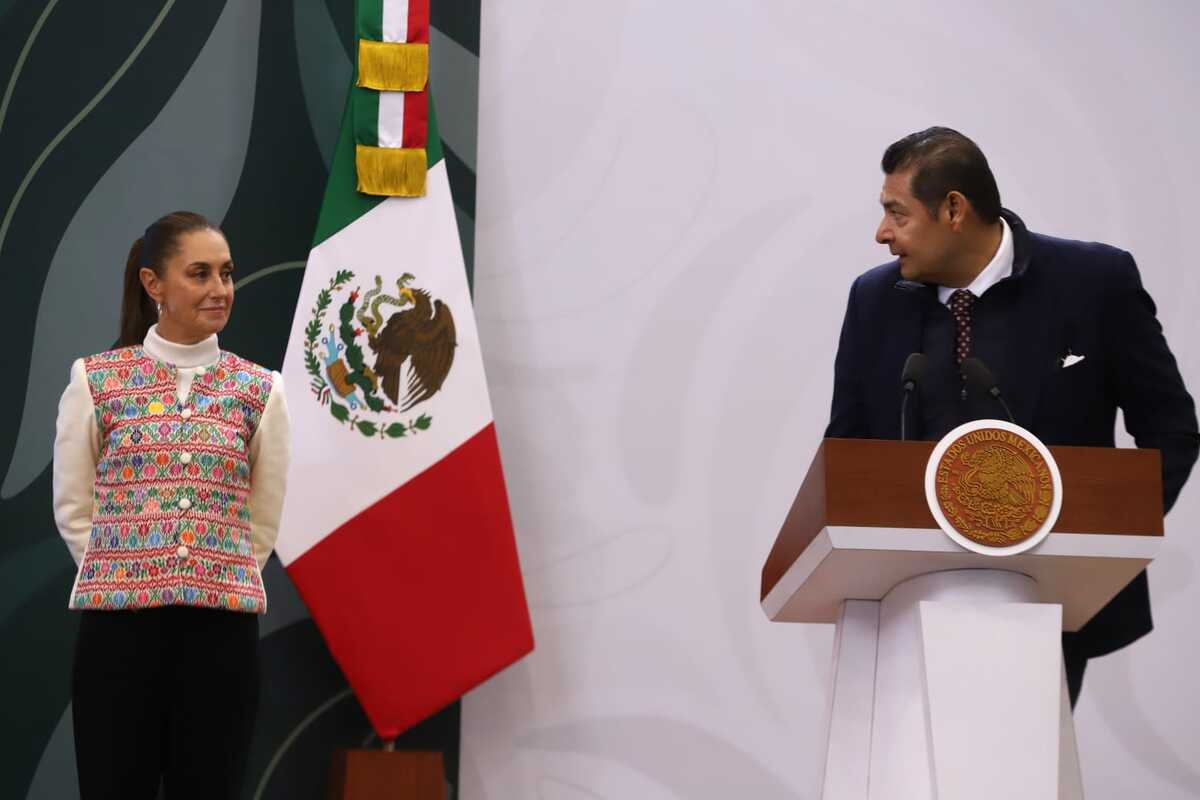 Claudia Sheinbaum da conferencia de prensa desde Puebla | Jesús Quintanar