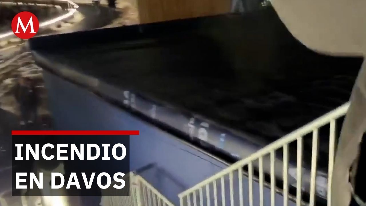 Incendio obliga a evacuar sede del Foro de Davos tras salida de Trump