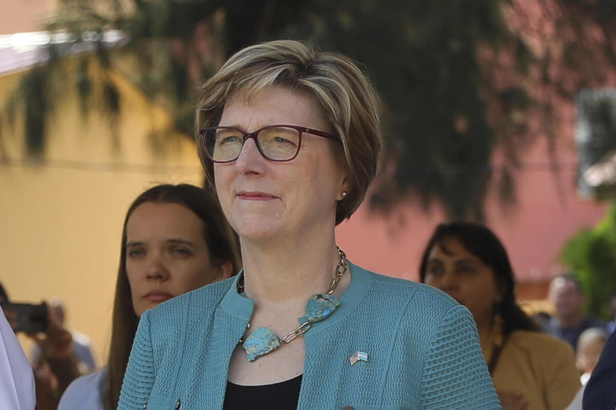 Laura Dogu, durante un evento público en Tegucigalpa (Honduras). | EFE