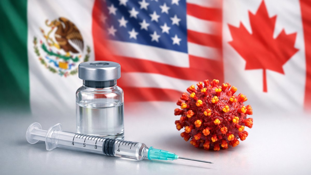 México, Estados Unidos y Canadá enfrentan un escenario epidemiológico complejo ante el brote de sarampión | Elaborada con Sora IA/ Táctico Milenio