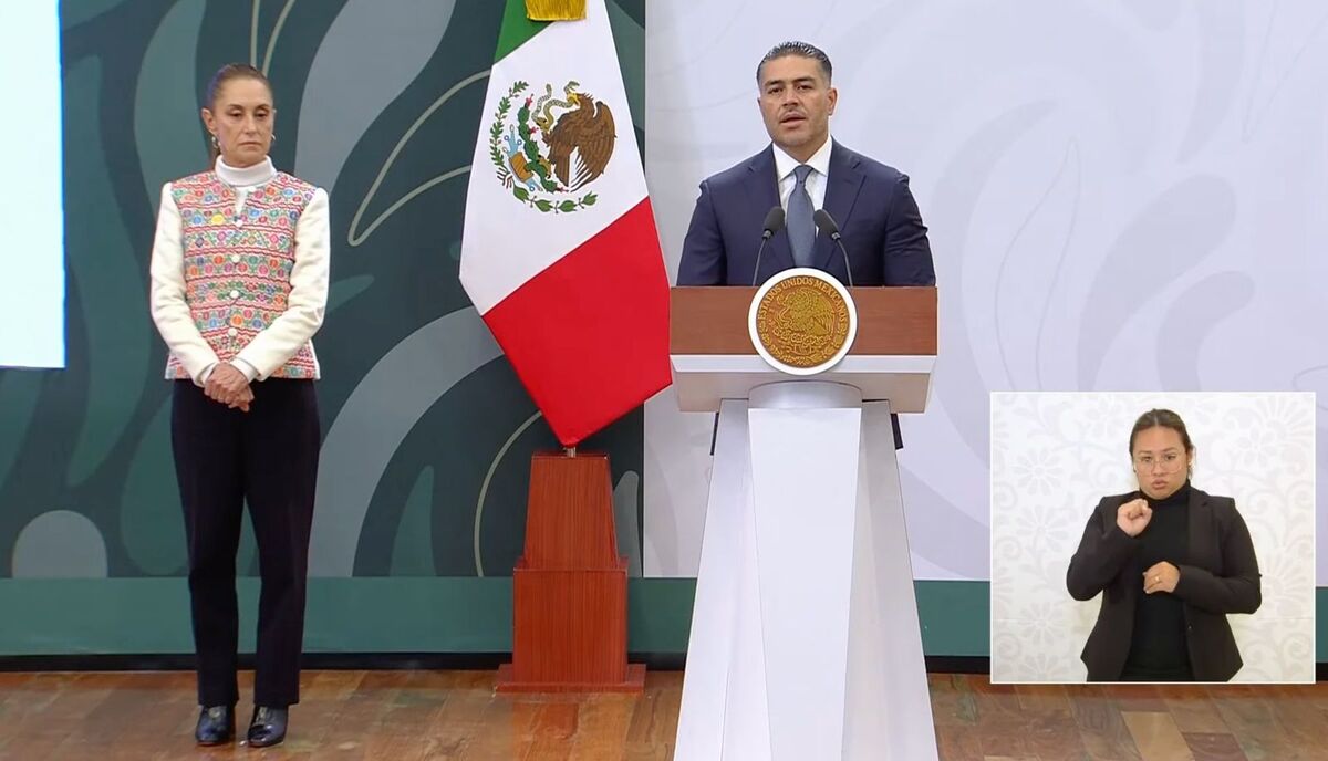 Omar García Harfuch sobre presuntos huachicoleros detenidos en Acaxochitlán. (Cortesía)