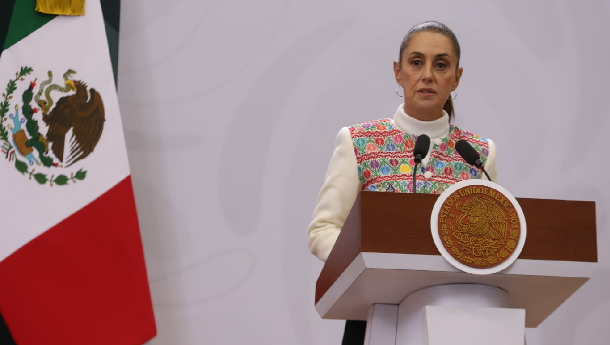 Desde Puebla, la mandataria llevó a cabo su conferencia de prensa mañera. | Jesús Quintanar