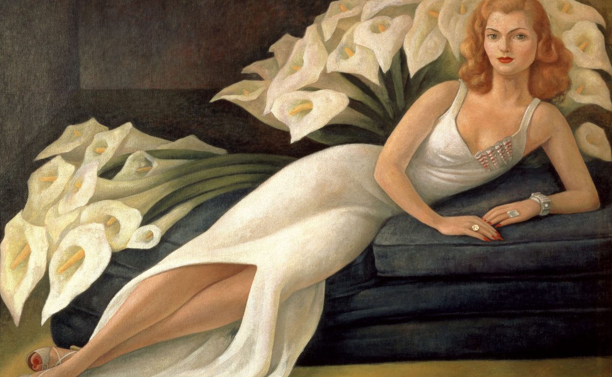 Retrato de Natasha Gelman realizado por Diego Rivera. (Cortesía: Fundación Santander)