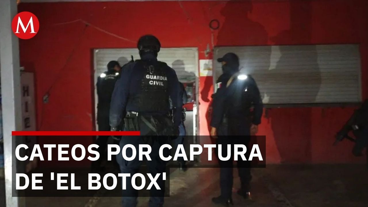 Autoridades realizan 19 cateos en Apatzingán tras detención de 'El Bótox'