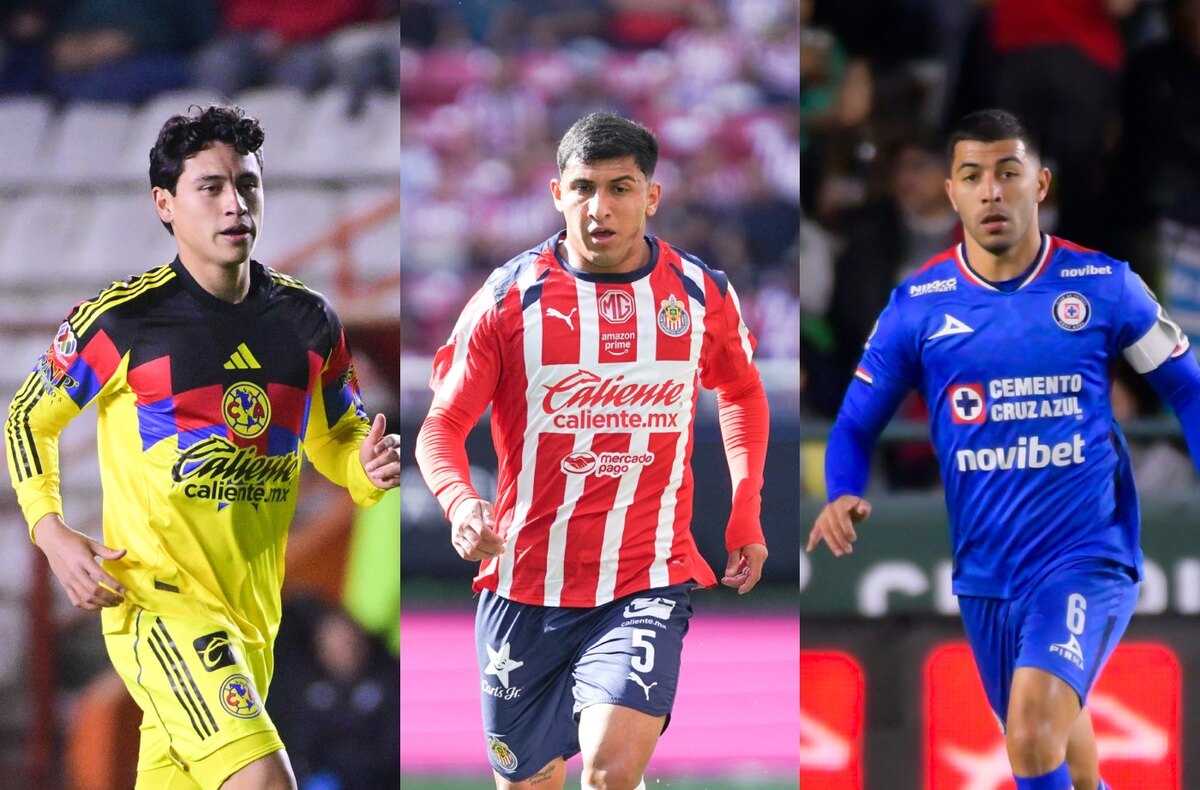 Ramón Juárez, Bryan González y Erik Lira (Imago7)