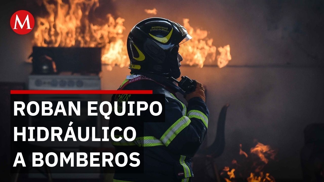 Roban equipo en una estación de bomberos de Amatlán de los Reyes en Veracruz