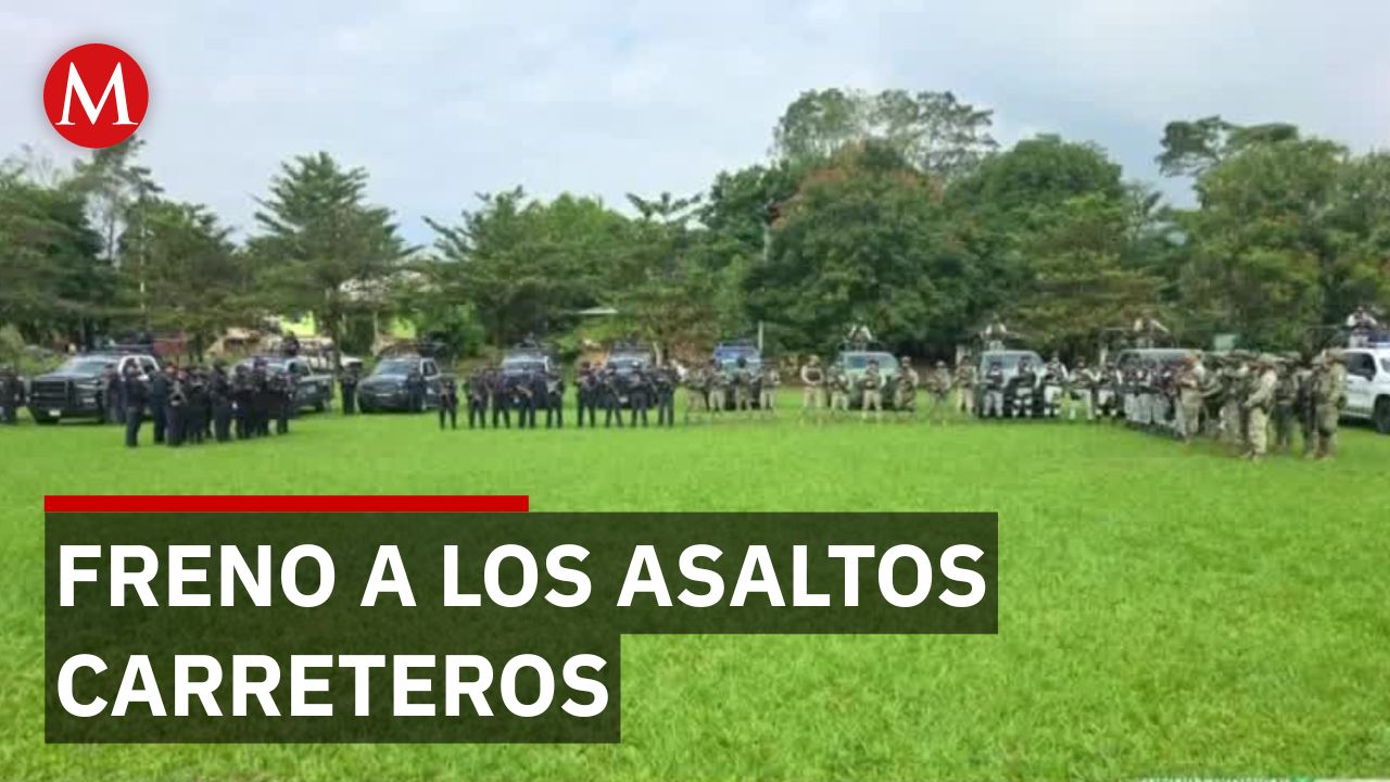 Sedena y Marina despliegan operativo en Veracruz y Oaxaca contra los asaltos carreteros