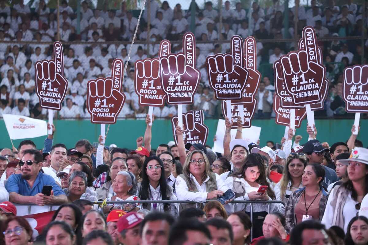 Sheinbaum evaluó los Programas sociales en La Antigua, Veracruz. | Jesús Quintanar