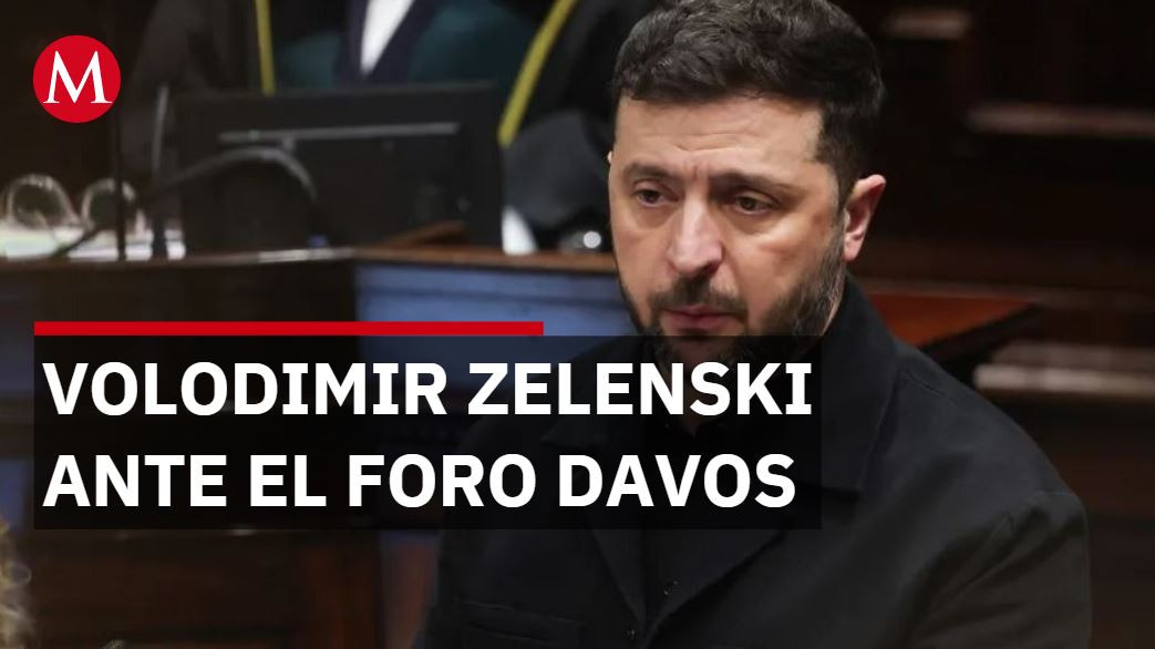 Zelenski ante el Foro DAVOS criticó la falta de fortaleza de Europa frente a conflictos armados