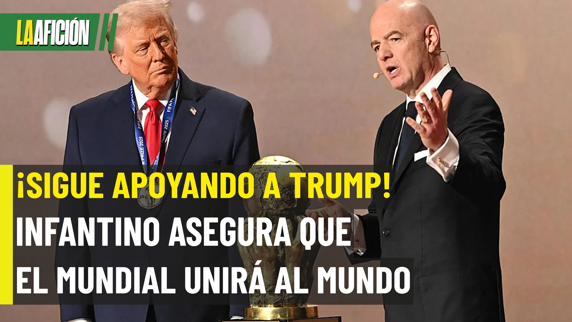 Ante 'amenazas' de boicot, Infantino asegura que el objetivo del Mundial 2026 es unir al mundo