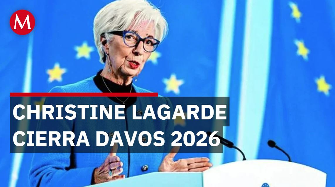 Christine Lagarde transmite optimismo al cierre de Davos 2026