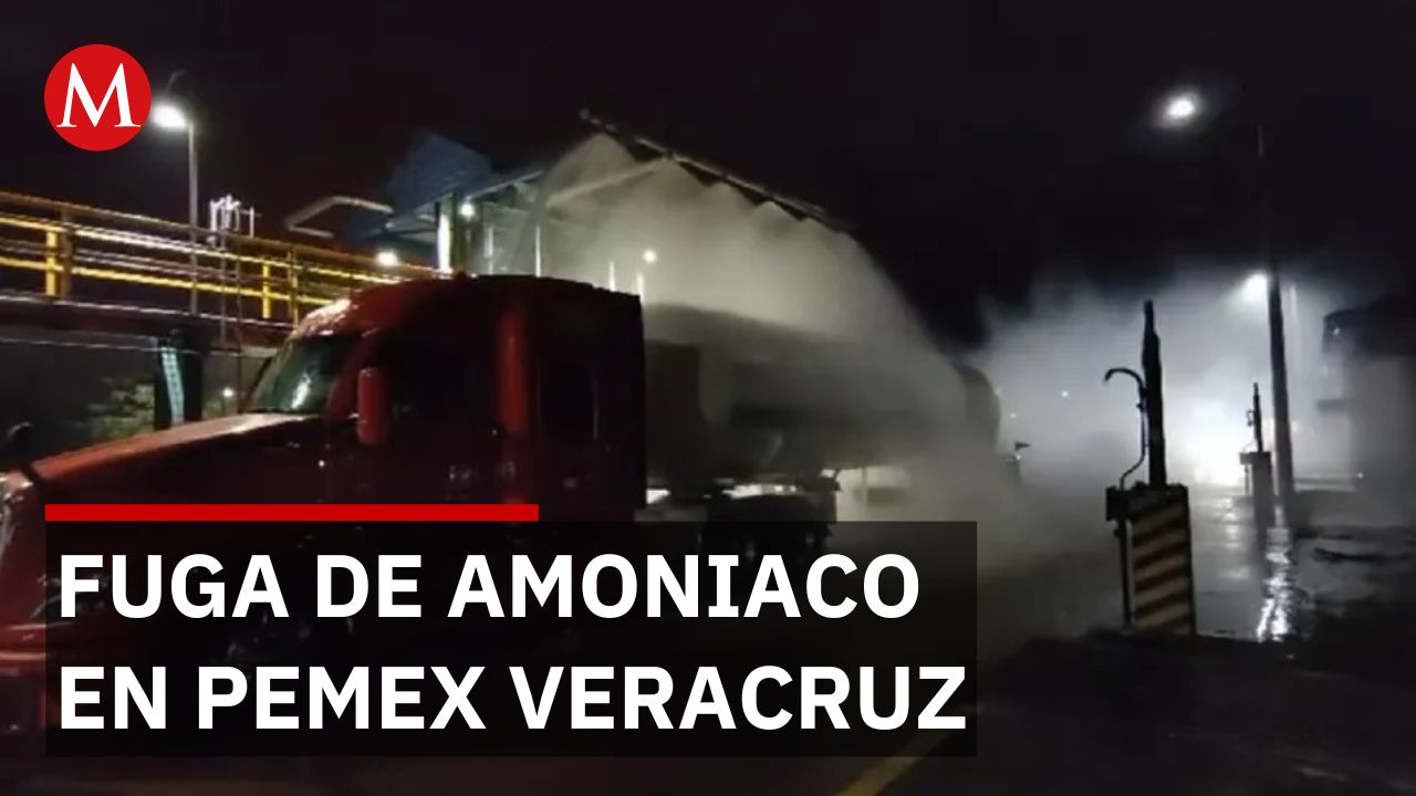 Cosoleacaque: evacuación y control tras fuga de amoniaco en Pemex