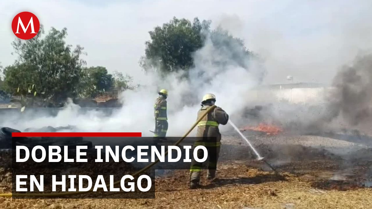 Incendio en la Cuenca Lechera de Tizayuca, Hidalgo, sin riesgo para la población tras incendio