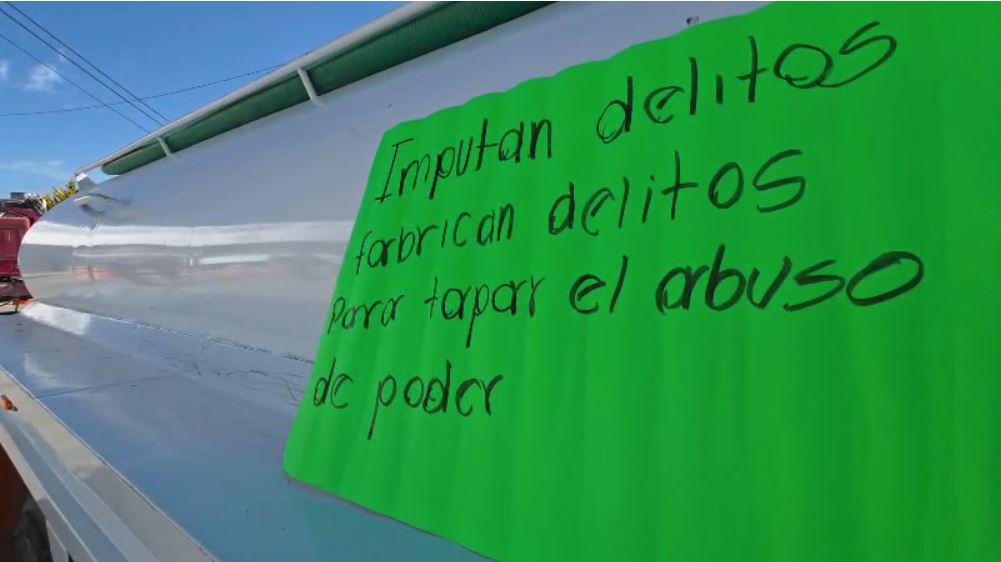 Manifestación por presunto caso de abuso policial. (Guadalupe Trejo)