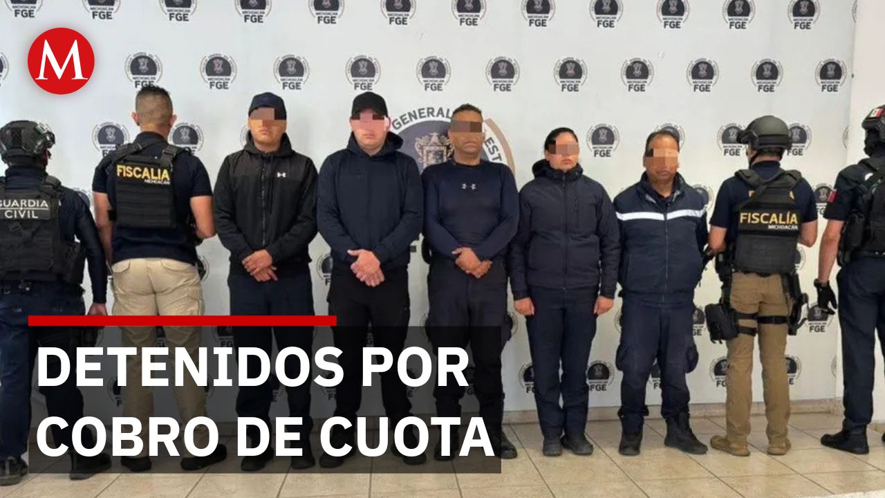 ¿Policías o delincuentes? Caen cinco agentes de Michoacán tras denuncia de un comerciante