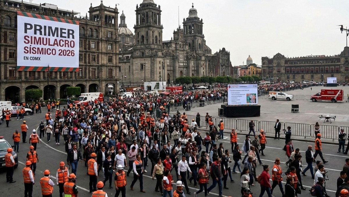Primer simulacro sísmico 2026 en CdMx. | FOTO. MILENIO