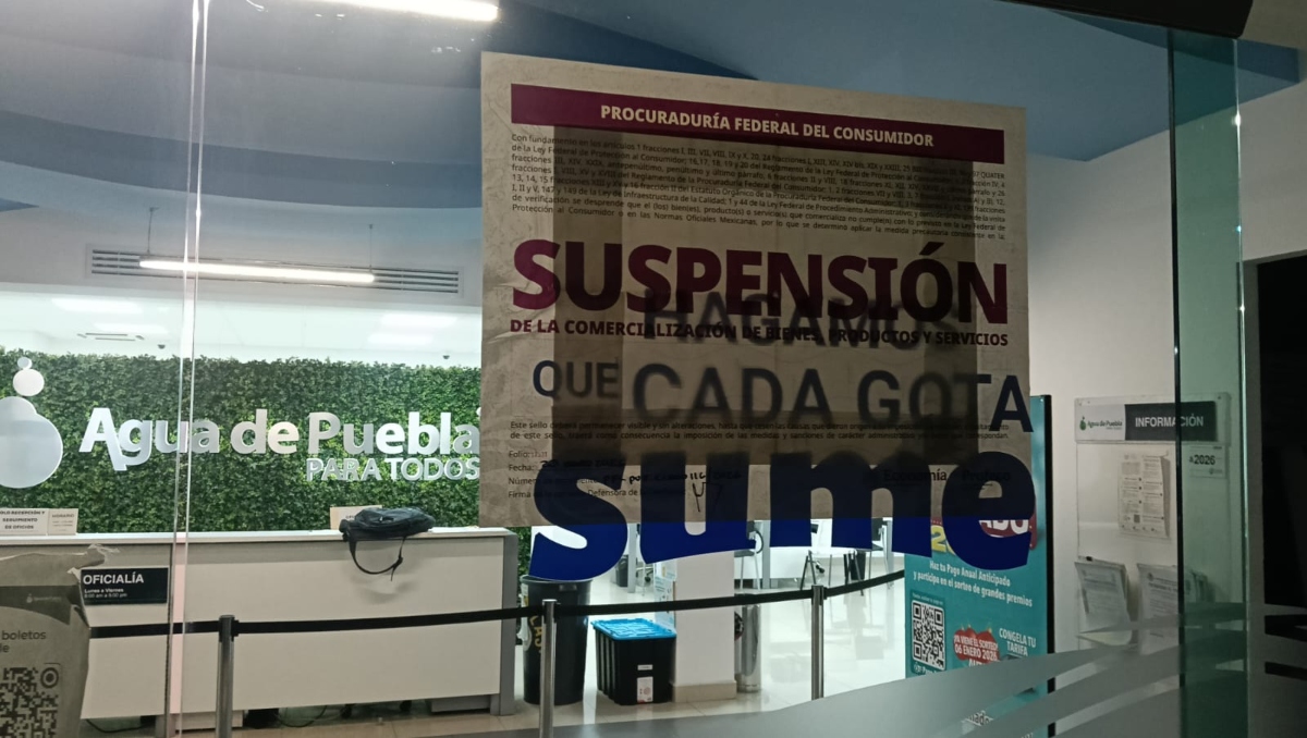 Profeco coloca sellos de suspensión a Agua de Puebla | Especial