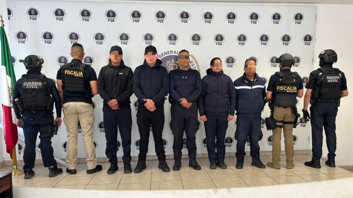 La Secretaría de Seguridad Pública del Estado informó que los elementos fueron arrestados en Morelia.