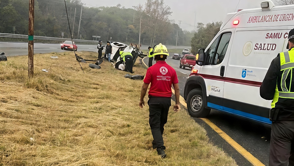 Al sitio acudieron elementos de Protección Civil de Montemorelos y paramédicos del Centro Regulador de Urgencias Médicas | Agustín Martínez