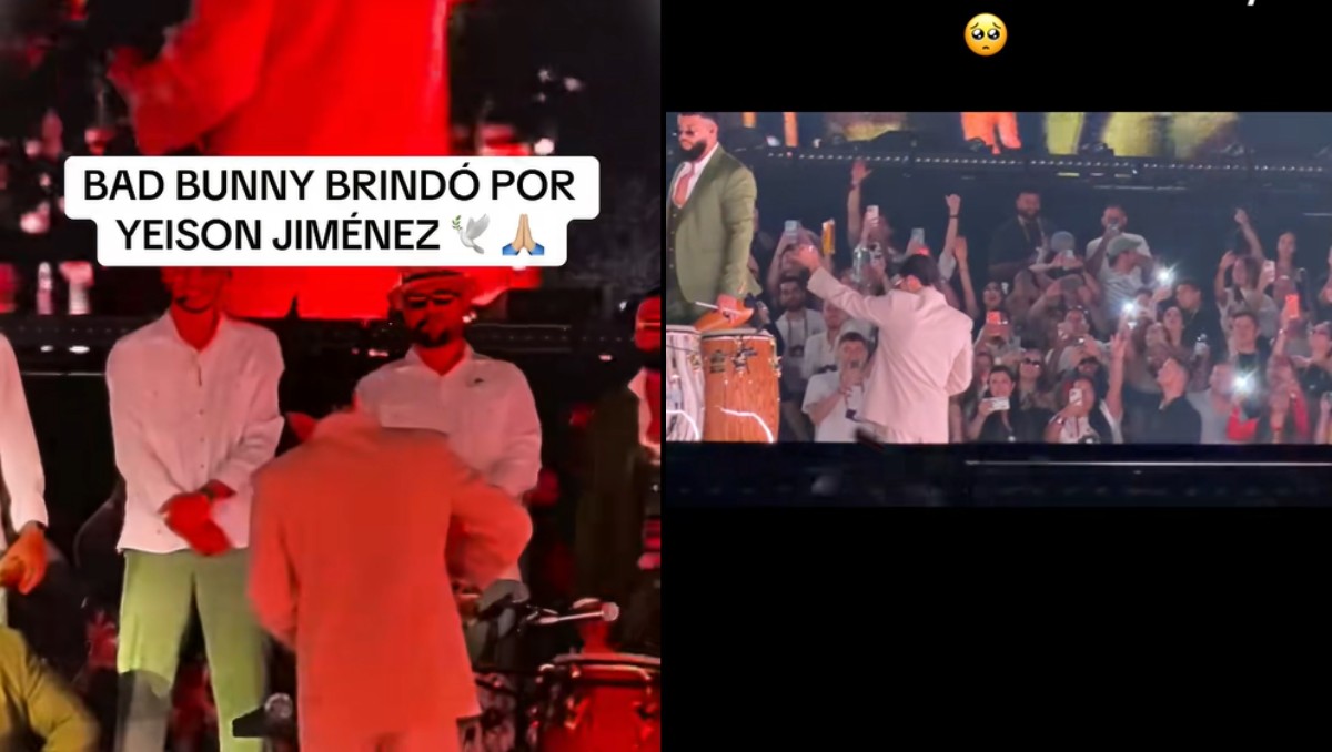 Bad Bunny rinde emotivo homenaje a Yeison Jiménez tras su muerte en concierto en Colombia | VIDEO