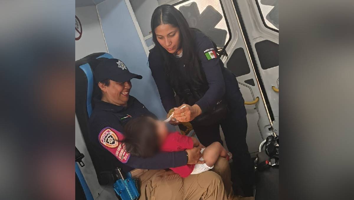 El bebé fue localizado por policías en la colonia El Chamizal. Foto: (Especial)