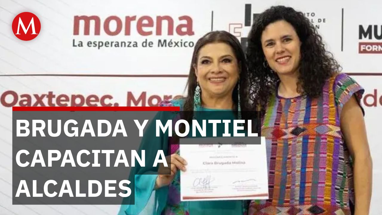 Brugada y Montiel capacitan a alcaldes de Morena en programas sociales