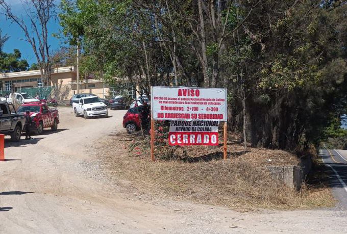 Cierre preventivo en el Nevado de Colima. (Cortesía)