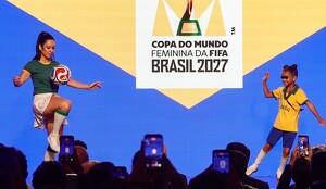 La FIFA presentó en Río de Janeiro el logo y la identidad visual del Mundial Femenino 2027; Gianni Infantino dijo que será el mejor de la historia