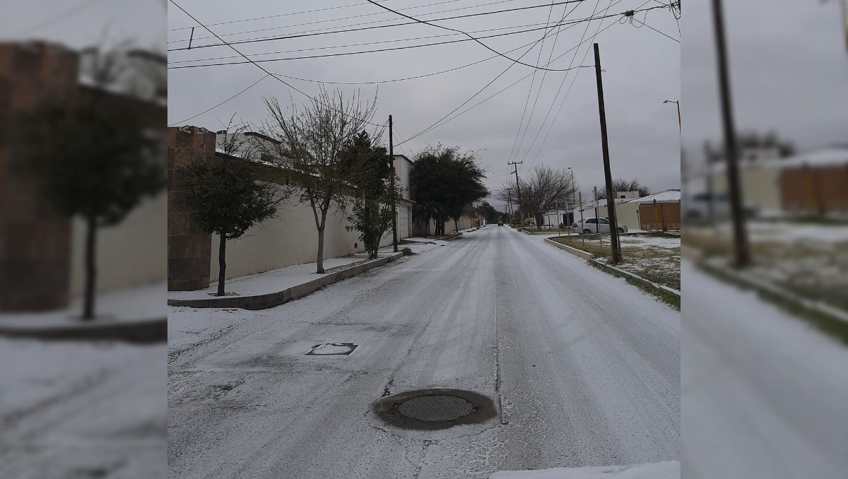 Fuertes vientos y presencia de hielo así como de agua nieve, registró el norte y centro de Coahuila. | Especial