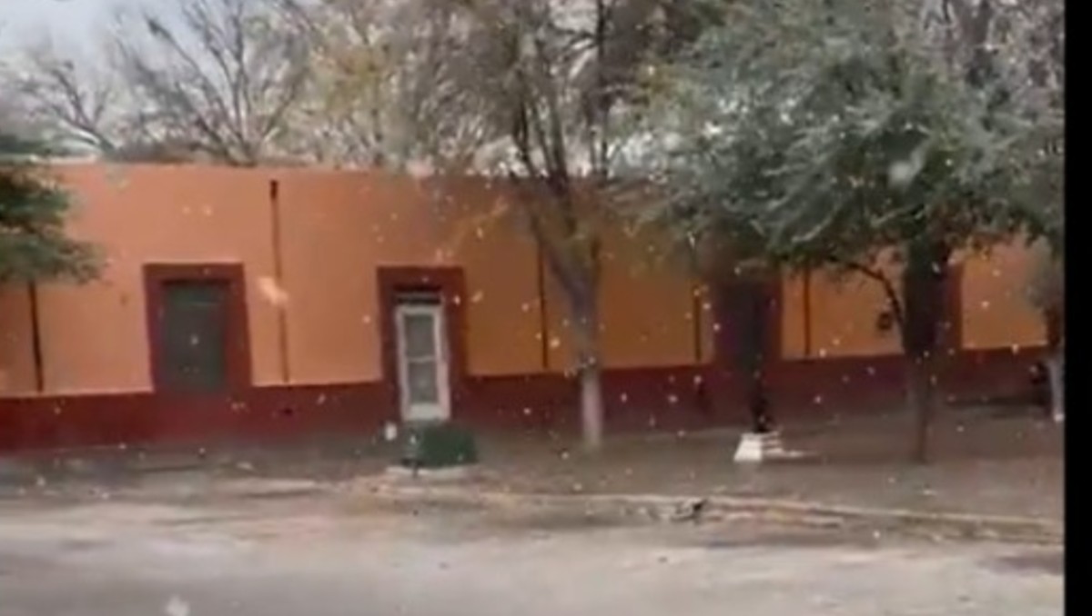 Habitantes del municipio compartieron videos de la precipitación en redes sociales. Foto: Especial