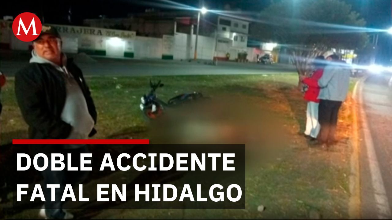 Hidalgo registra dos accidentes de motocicleta con saldo fatal